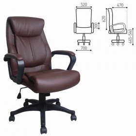 Кресло офисное BRABIX Enter EX-511 (коричневый) в Новокузнецке - novokuzneck.katalogmebeli.com | фото