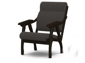 Кресло Вега-10 (венге лак/ULTRA GRAFIT) в Новокузнецке - novokuzneck.katalogmebeli.com | фото