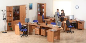 Мебель для персонала Альфа 61 Ольха в Новокузнецке - novokuzneck.katalogmebeli.com | фото